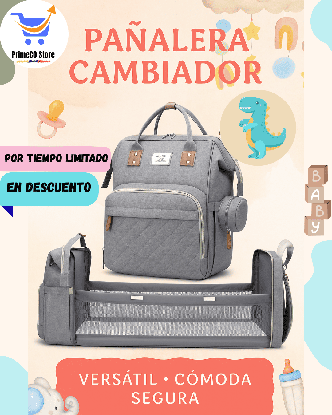 Pañalera Cambiador