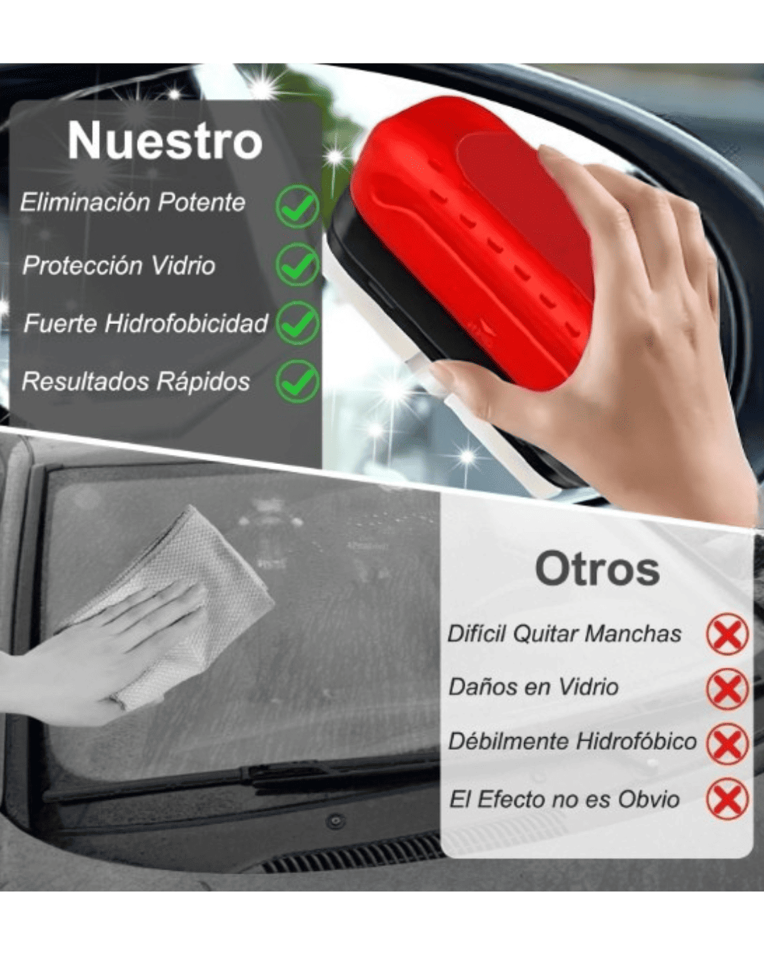 Super Clean™ - Vidrio limpio en 10 segundos, sin marcas, sin rayones