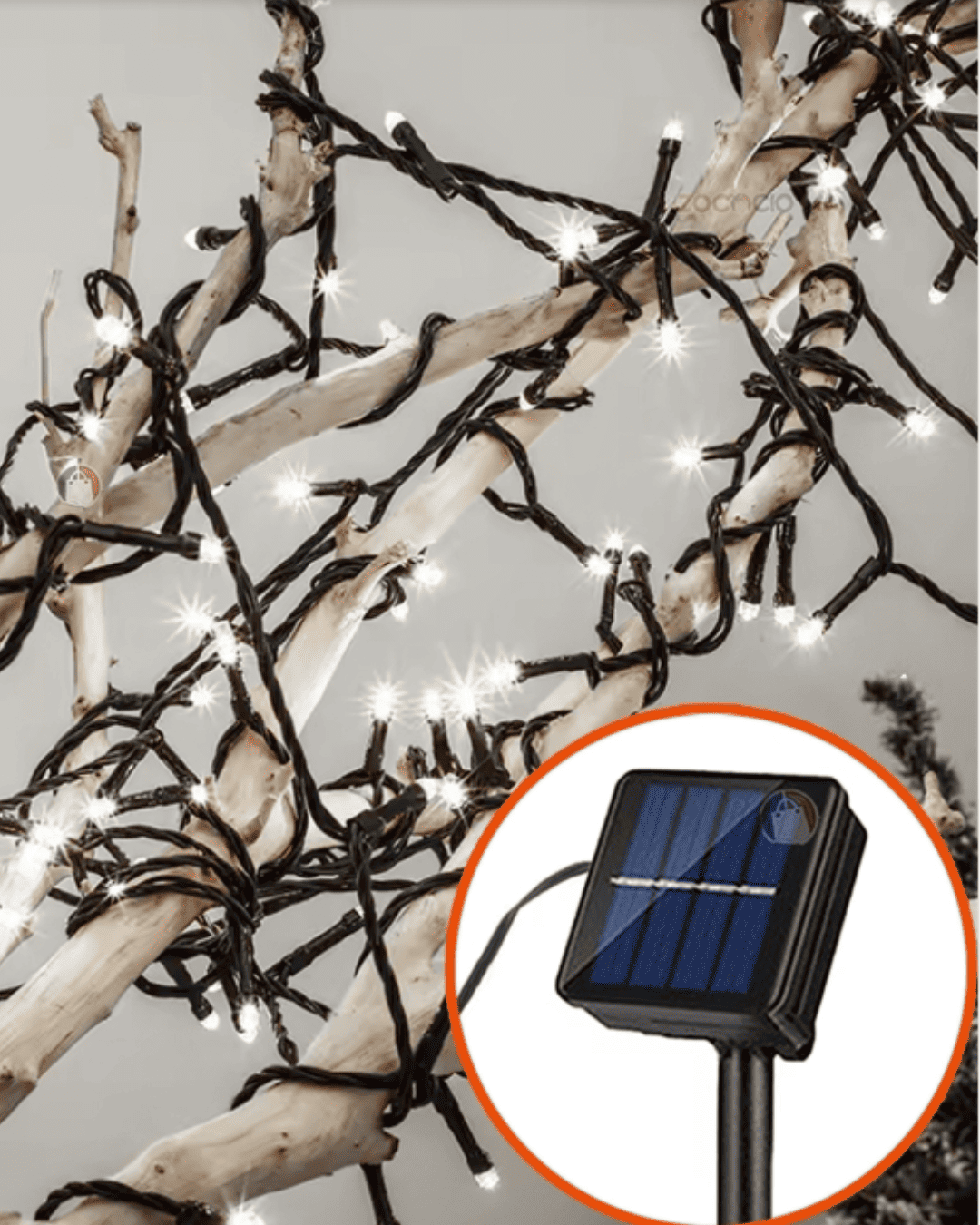 EcoLuz Multicolor - Luces navideñas (Panel Solar)