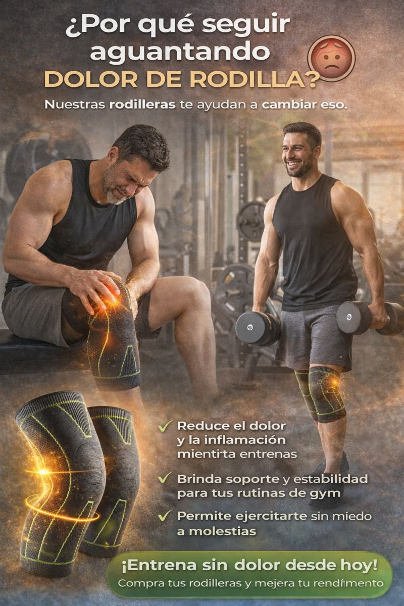 Par de rodilleras Active Comfort - Soporte y alivio para el dolor de rodilla + GARANTIA