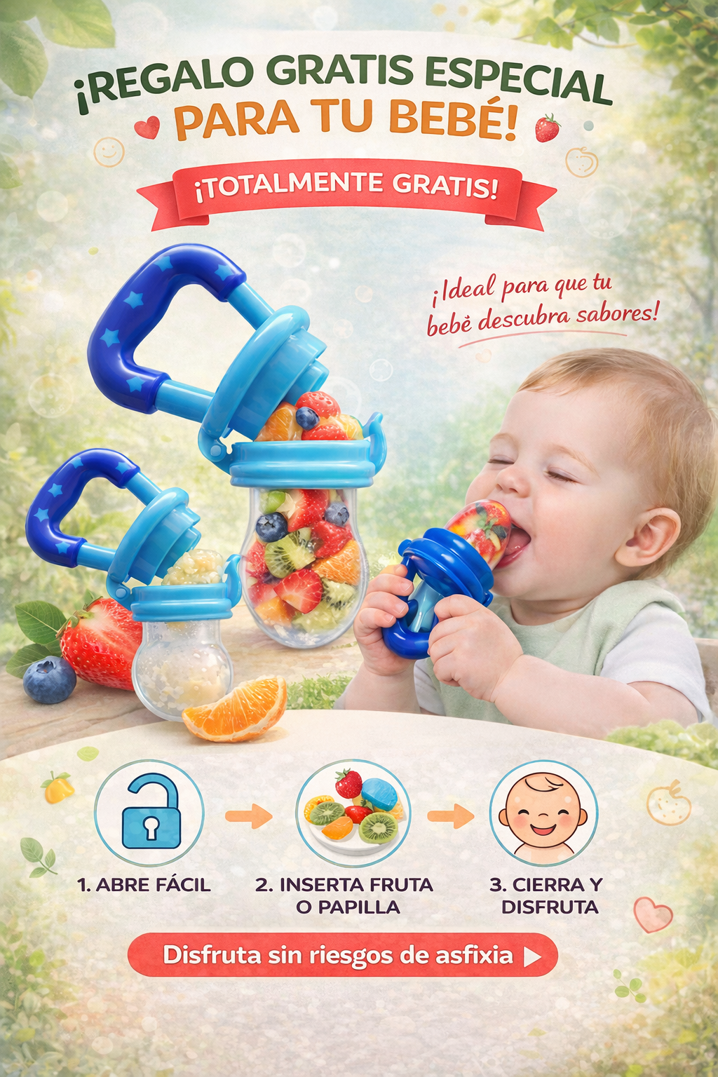 Pañalera Cambiador + Chupo alimentador de regalo + GARANTIA