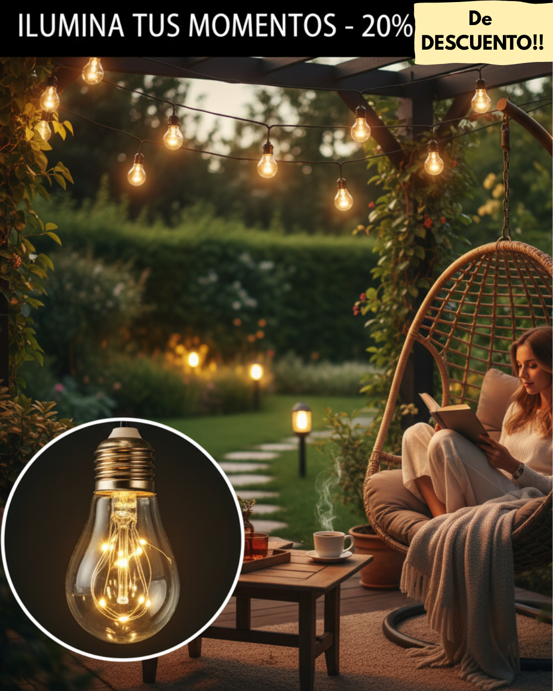 LuzMágica™ Deluxe — Bombillos LED Decorativos de Lujo
