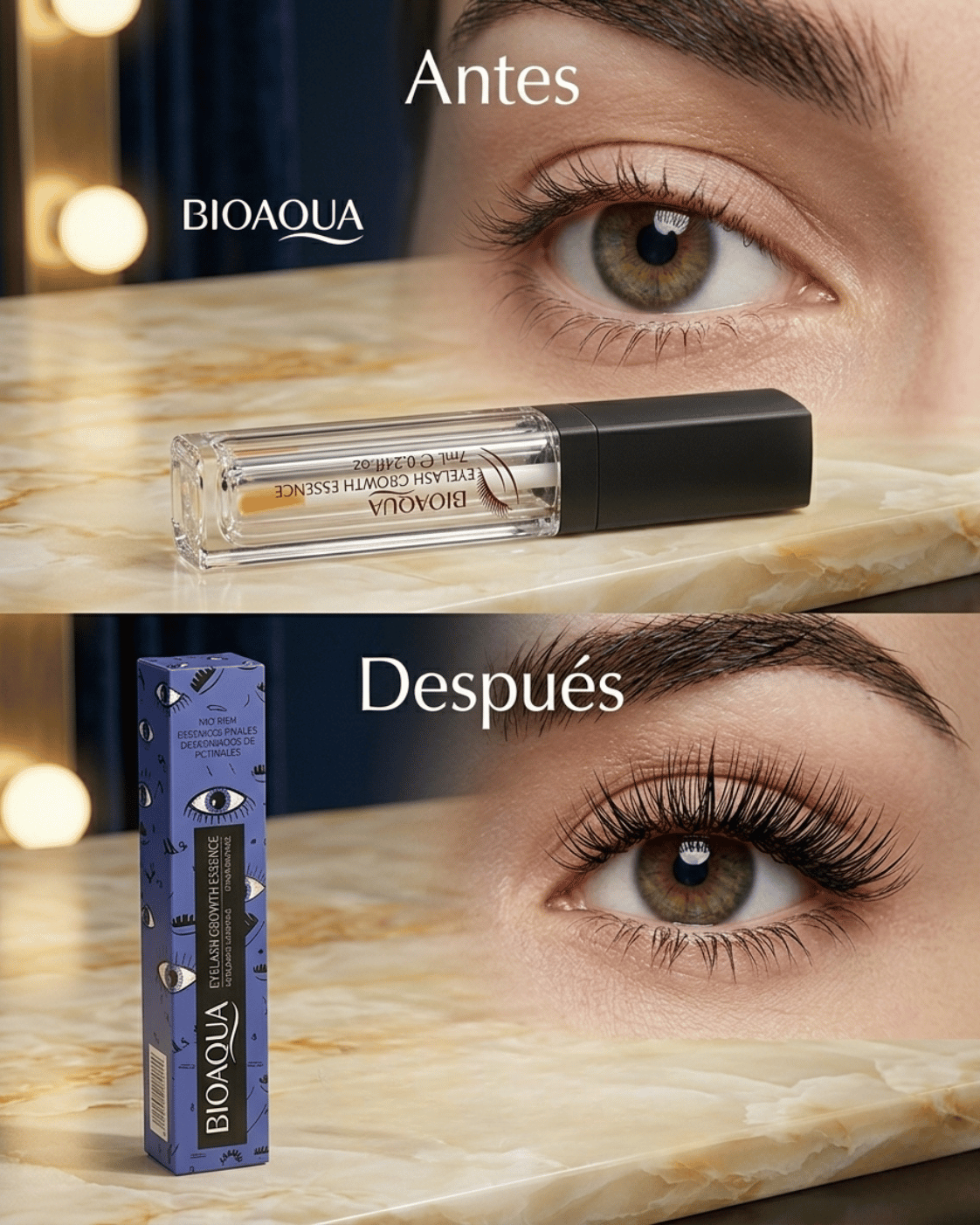 PROMOCION BIOAQUA PESTAÑAS Y CEJAS MÁS FUERTES Y POBLADAS